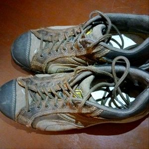 Caterpillar work boots, brown, men's 10.